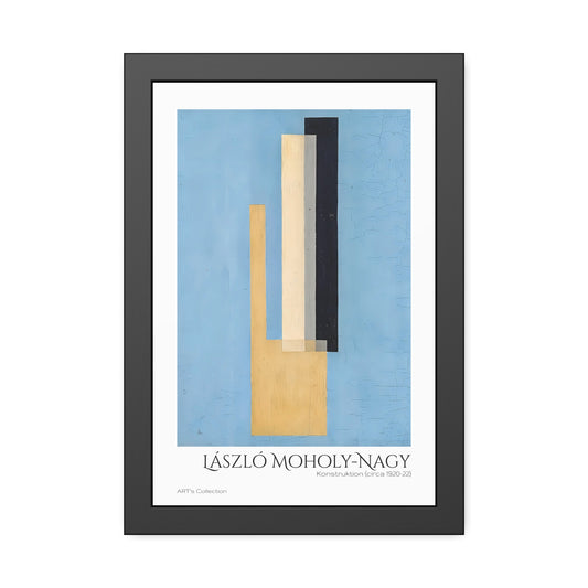Konstruktion (circa 1920-22) by László Moholy-Nagy / Affiche Encadrée série ART's Collection