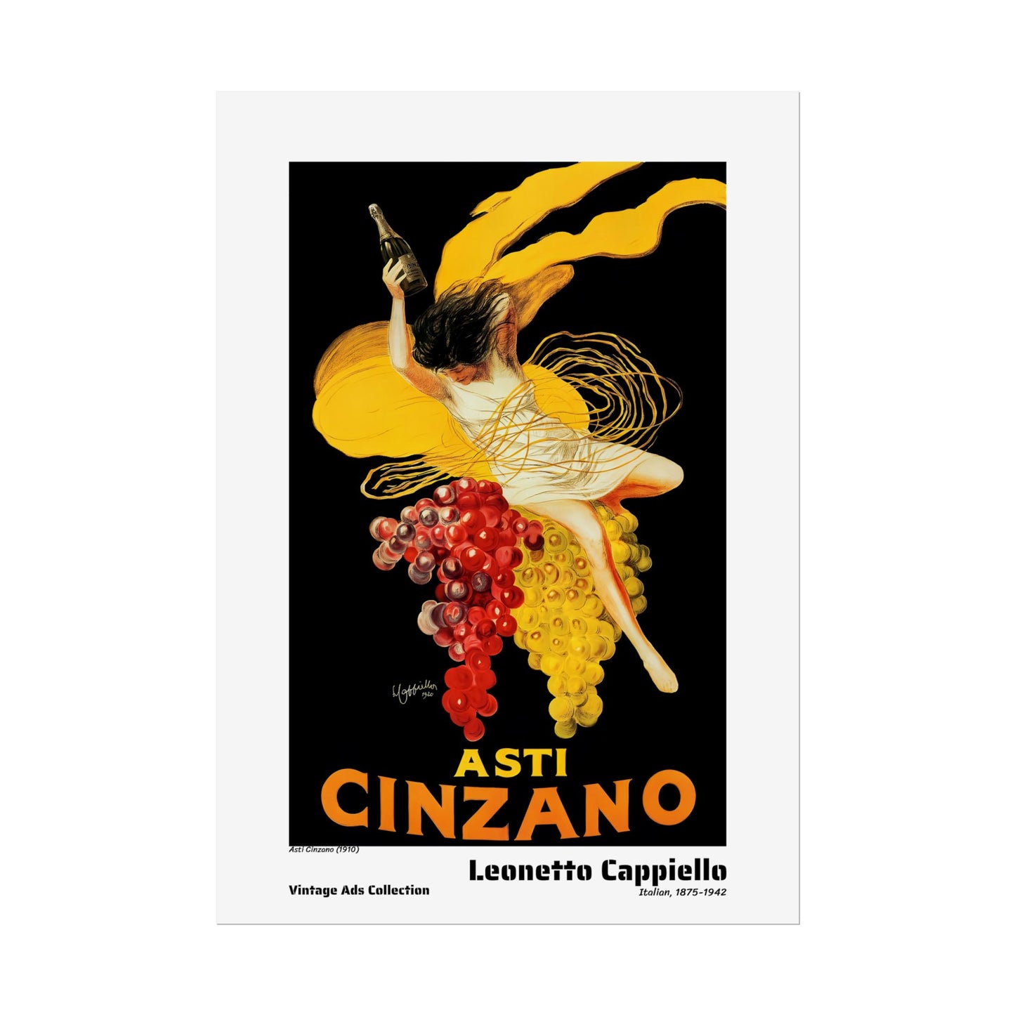 Asti Cinzano (1910) by Leonetto Cappiello / Affiche imprimée - Série Vintage Ads Collection