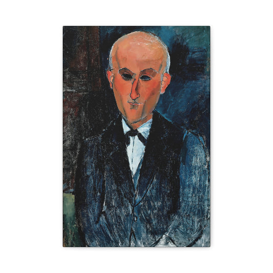 Max Jacob (1876-1944) de 1911-1922 by Amedeo Modigliani / Reproduction Fine Art sur Toile / Flanc Large Epaisseur 3.2 cm - 1.25 inch