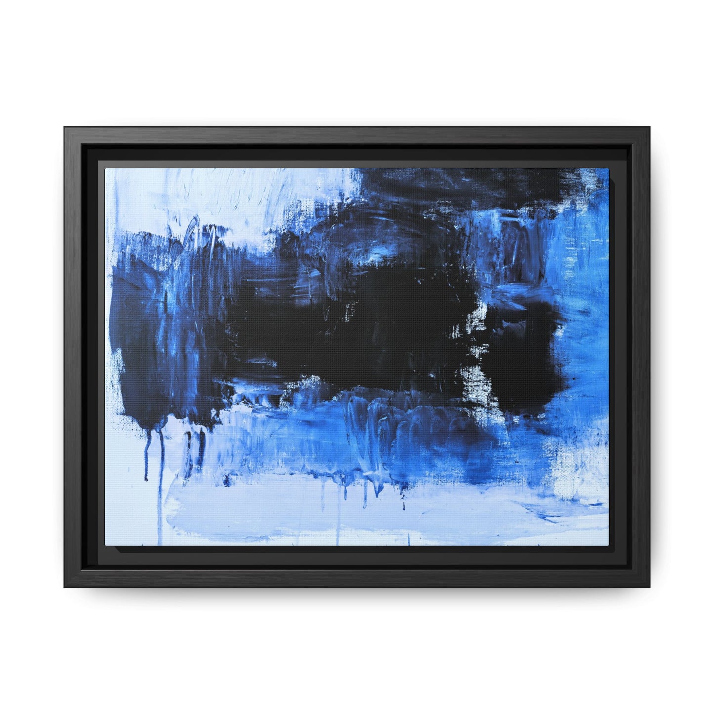 Tableau Beaux Arts Black Ocean "Série Sign Collections" / Toile encadrée sur caisse américaine