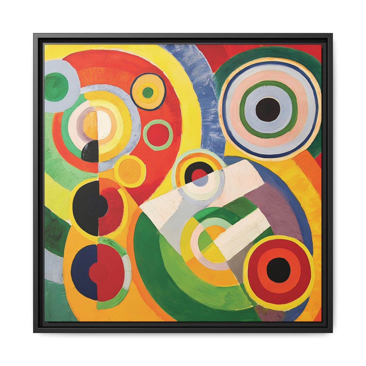 Rythme, Joie de vivre (1930) by Robert Delaunay / Toile encadrée sur caisse américaine