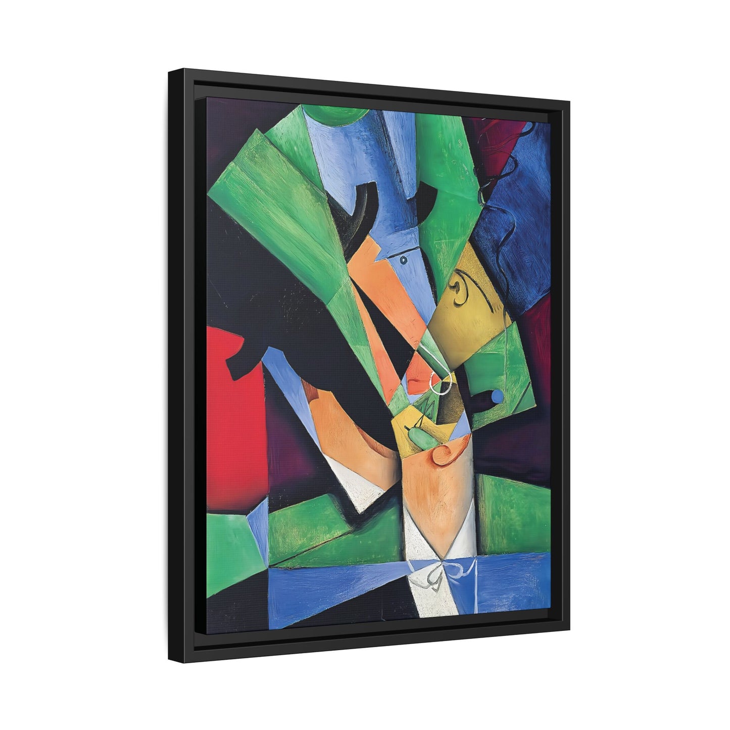The Smoker (1913) by Juan Gris / Toile encadrée sur caisse américaine