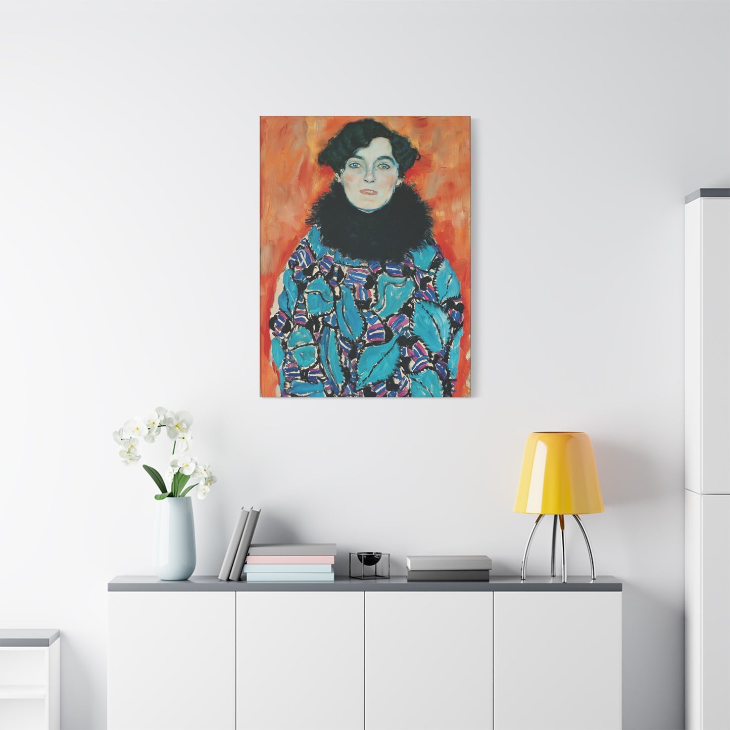 Johanna Staude (1917) by Gustav Klimt / Reproduction Fine Art sur Toile / Epaisseur 3.2 cm - 1.25 inch