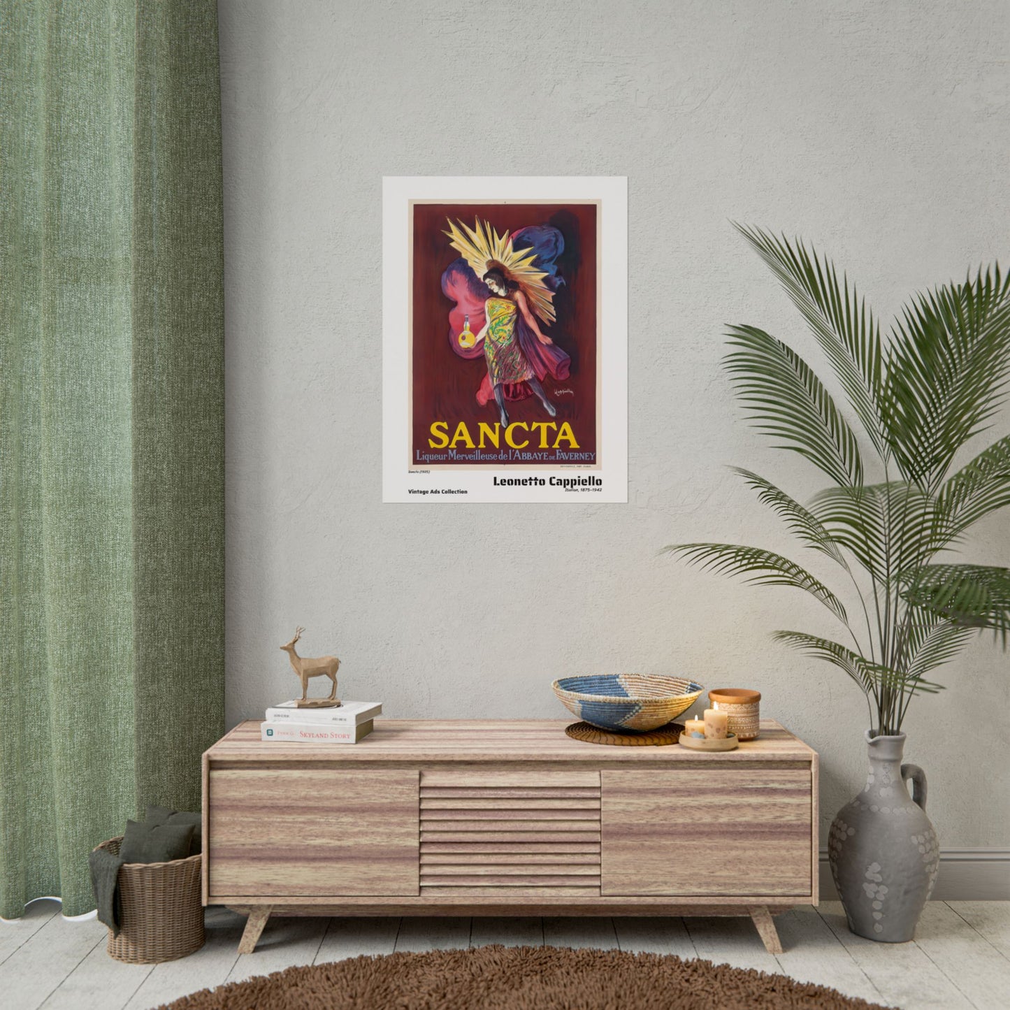 Sancta (1925) by Leonetto Cappiello / Affiche imprimée - Série Vintage Ads Collection