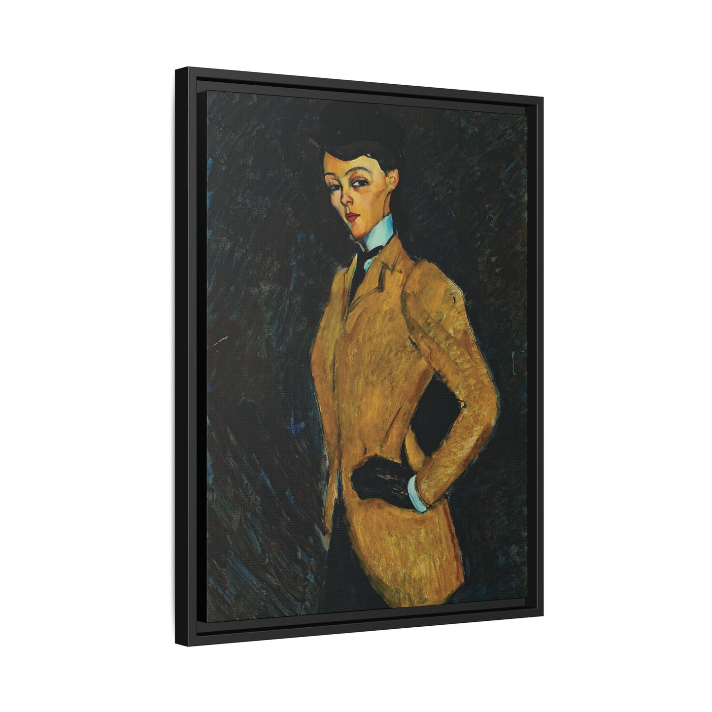 L'amazone (1909) by Amedeo Modigliani / Toile encadrée sur caisse américaine