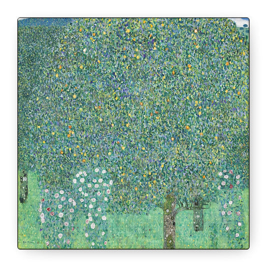 Rosebushes under the Trees (circa 1905) by Gustav Klimt / Reproduction Fine Art sur Toile / Flanc Large Epaisseur 3.2 cm - 1.25 inch