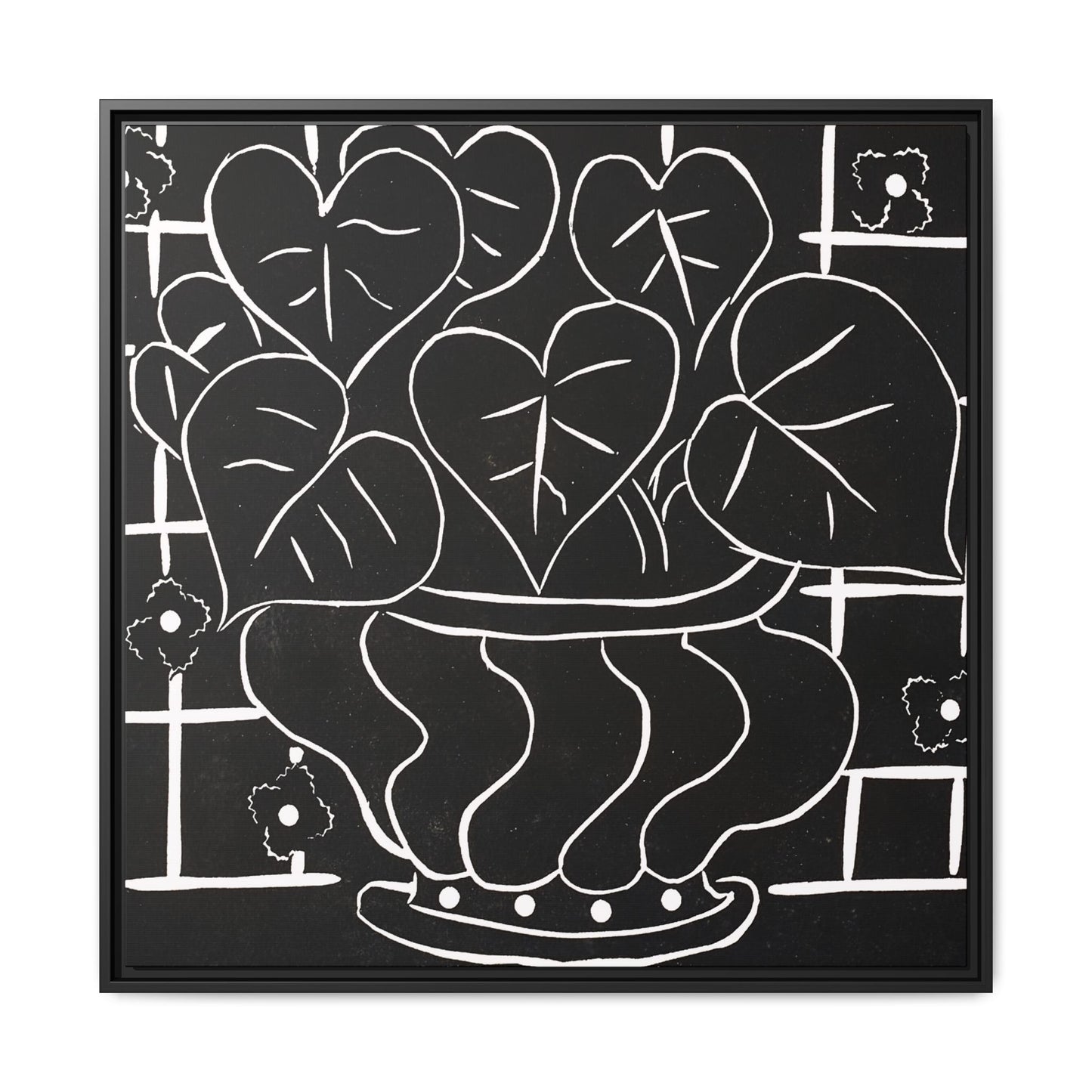 Corbeille de bégonias I (1938) by Henri Matisse / Toile encadrée sur caisse américaine
