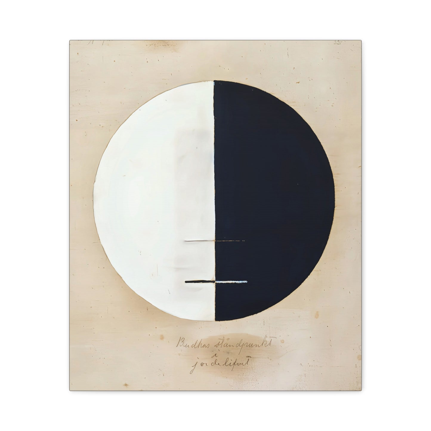 Buddhas Standpoint in the Earthly Life No. 3 (1920) by Hilma af Klint / Reproduction Fine Art sur Toile / Epaisseur 3.2 cm - 1.25 inch