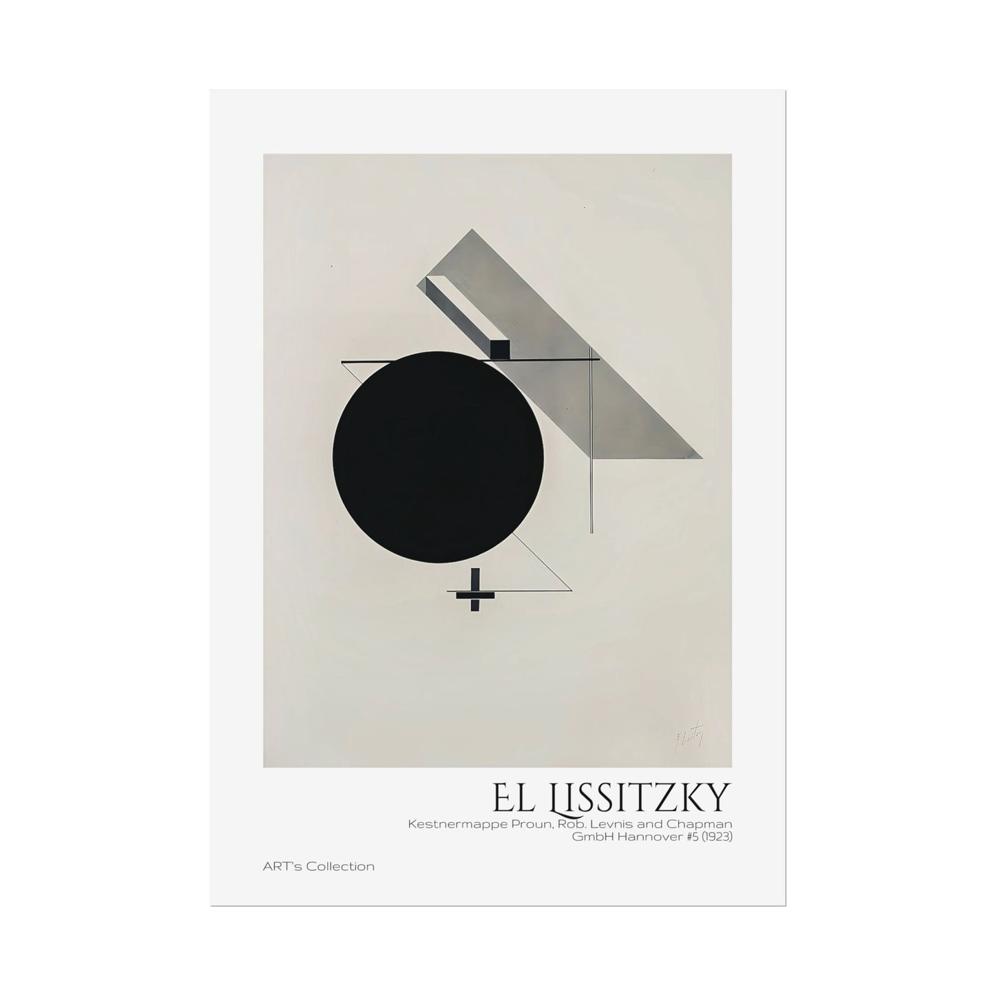 Kestnermappe Proun, Rob. Levnis and Chapman GmbH Hannover #5 (1923) by El Lissitzky / Affiche imprimée - Série ART's Collection