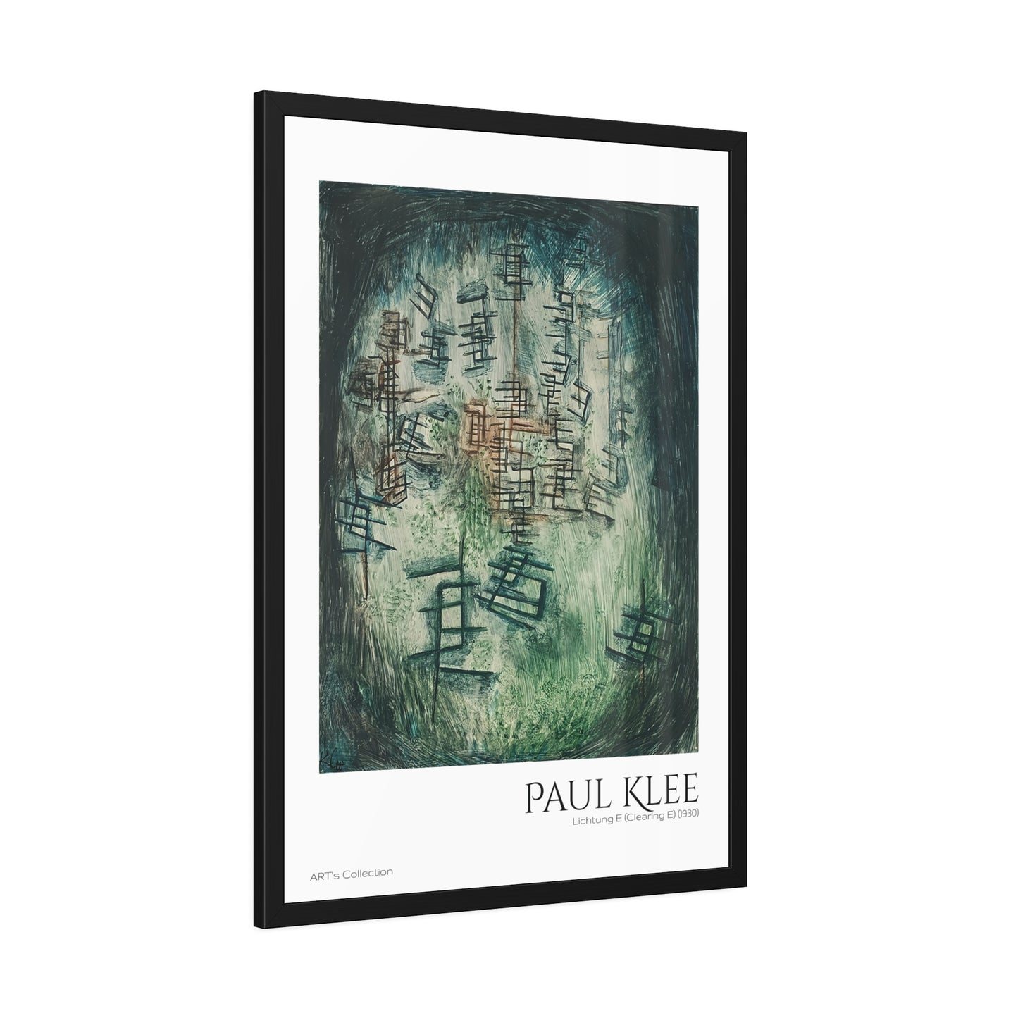 Lichtung E (Clearing E) (1930) by Paul Klee / Affiche Encadrée série ART's Collection