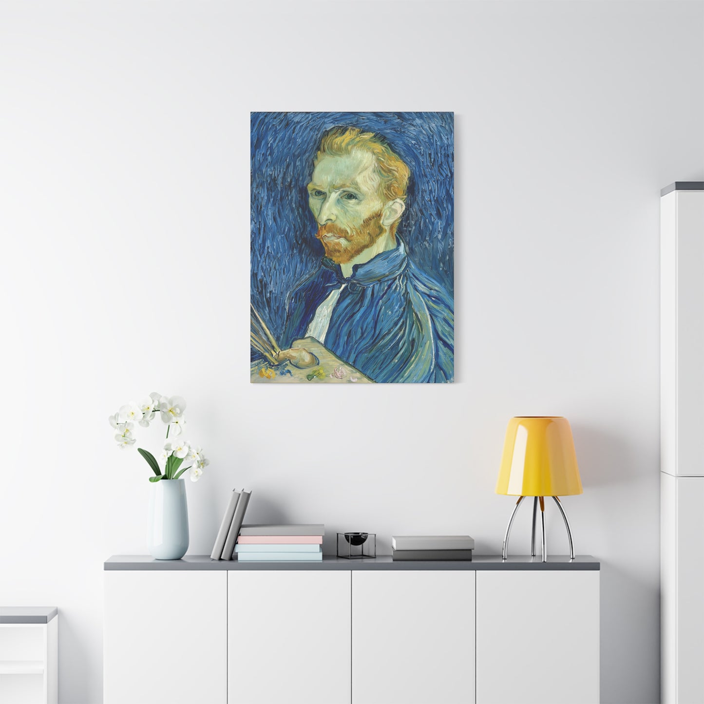 Self-Portrait (1889) by Vincent van Gogh / Reproduction Fine Art sur Toile / Epaisseur 3,2cm - 1'25 po