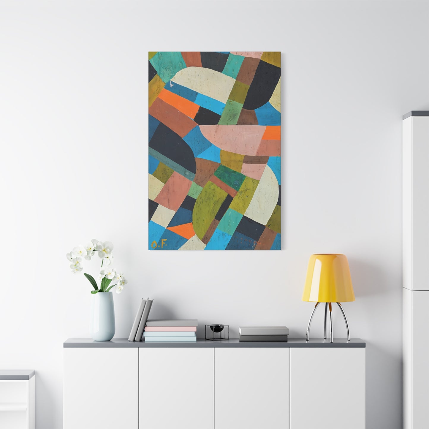 Petite Composition (Circa 1937) by Otto Freundlich / Reproduction Fine Art sur Toile / Epaisseur 3.2 cm - 1.25 inch