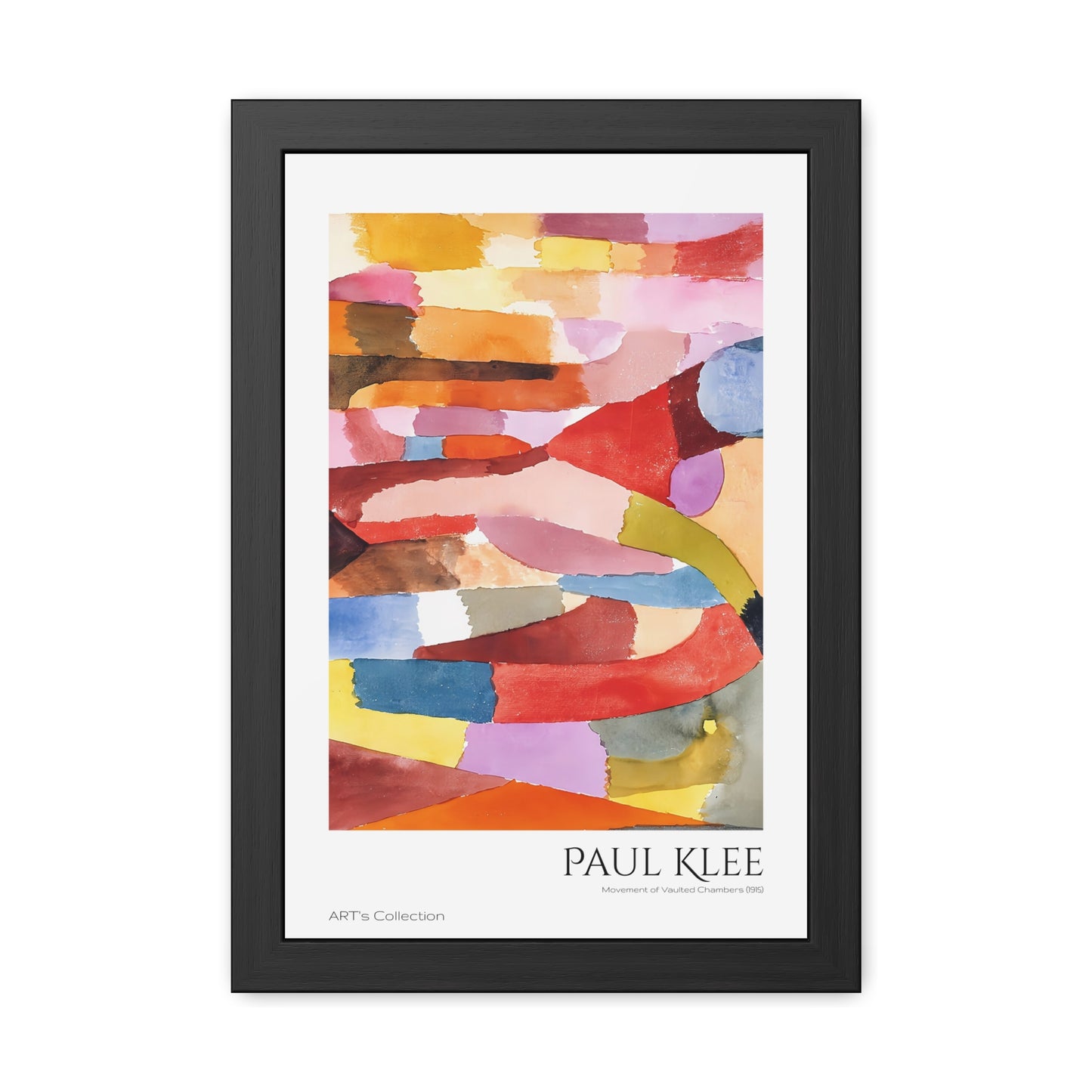 Movement of Vaulted Chambers (1915) by Paul Klee / Affiche Encadrée série ART's Collection