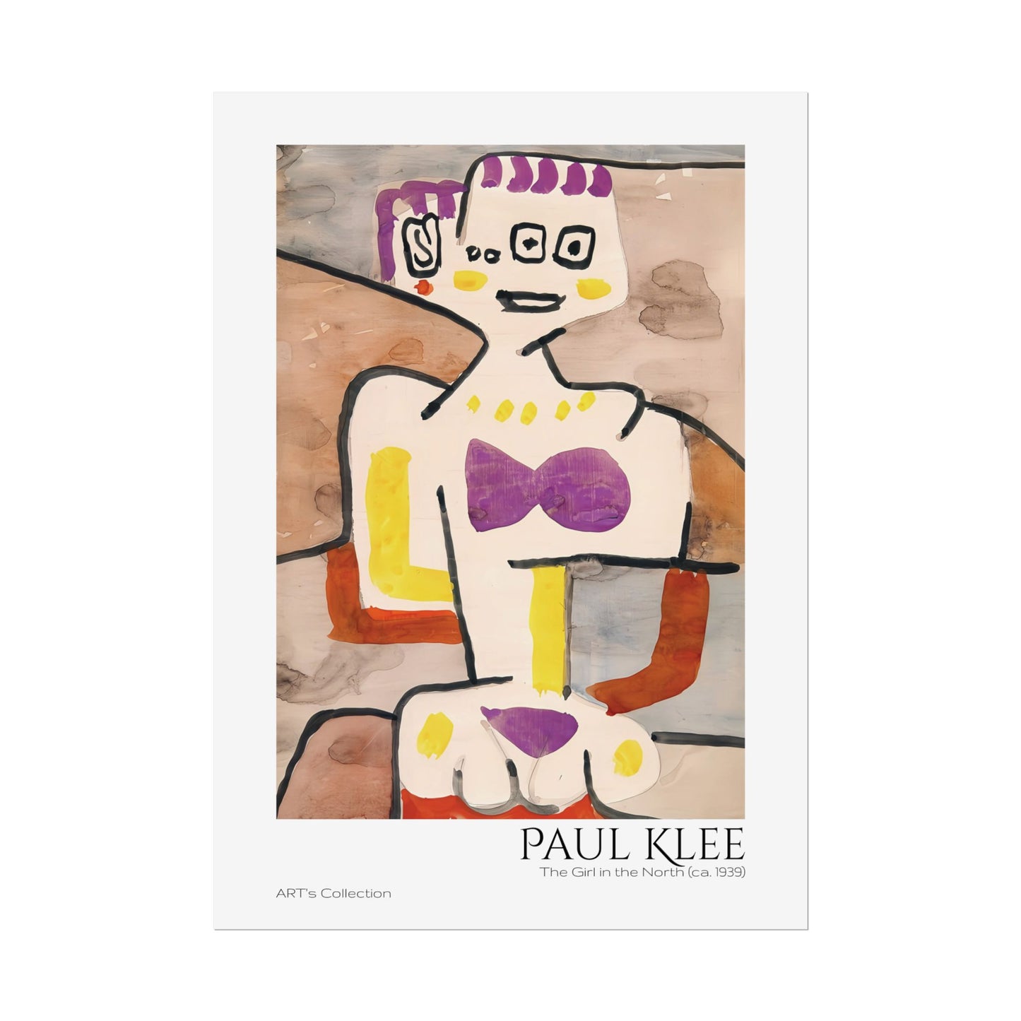 The Girl in the North (ca. 1939) by Paul Klee / Affiche imprimée - Série ART's Collection