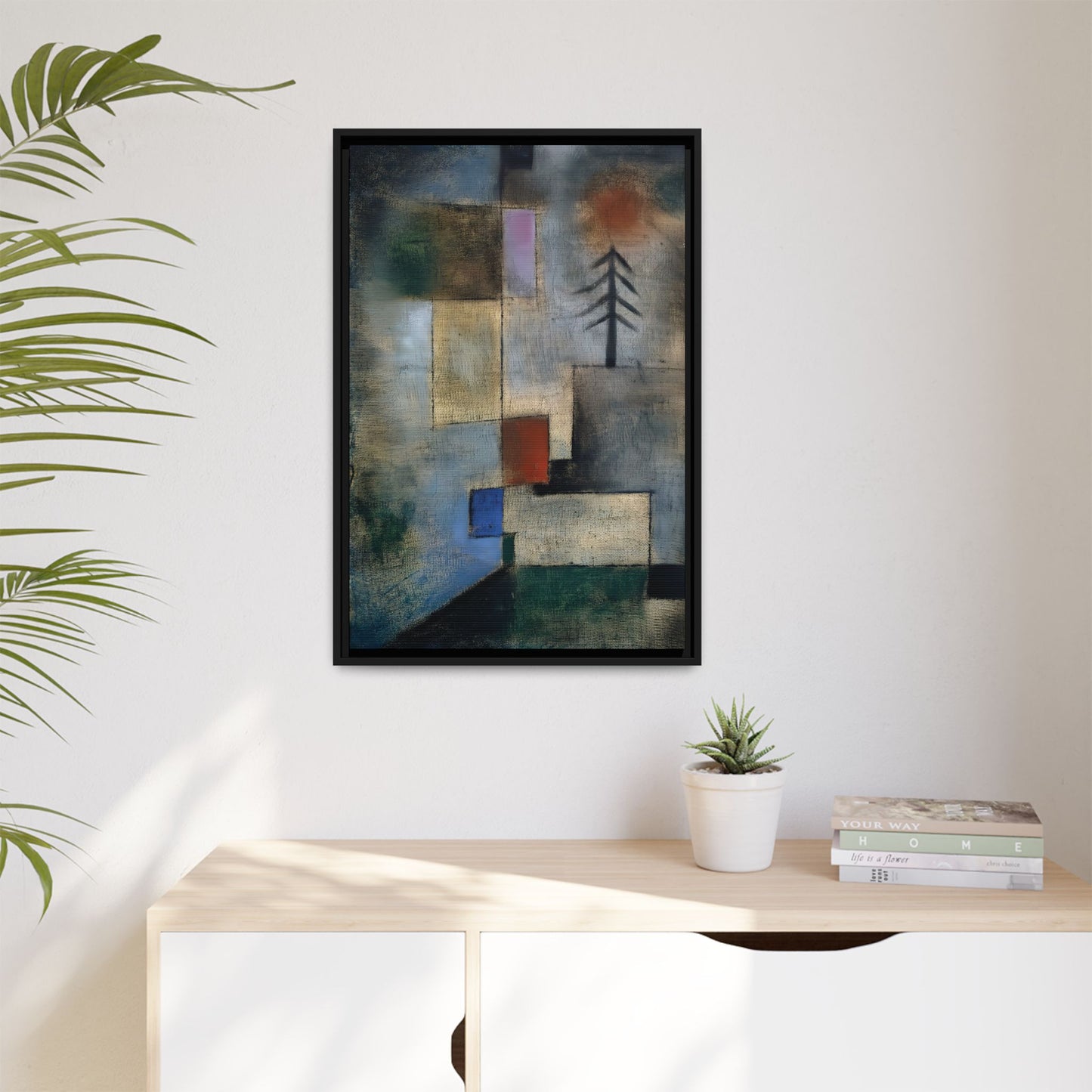 Small Picture of Fir Trees (1922) by Paul Klee / Toile encadrée sur caisse américaine