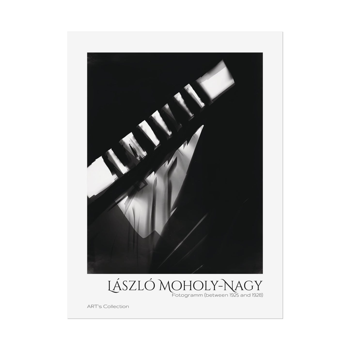 Fotogramm (between 1925 and 1928) by László Moholy-Nagy / Affiche imprimée - Série ART's Collection