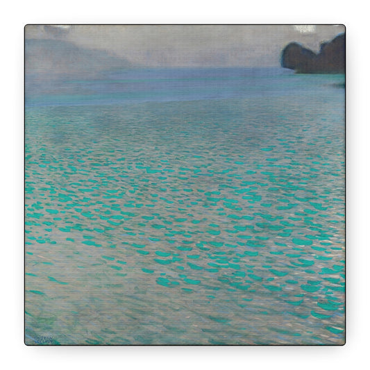 Attersee (1900) by Gustav Klimt / Reproduction Fine Art sur Toile / Flanc Large Epaisseur 3.2 cm - 1.25 inch