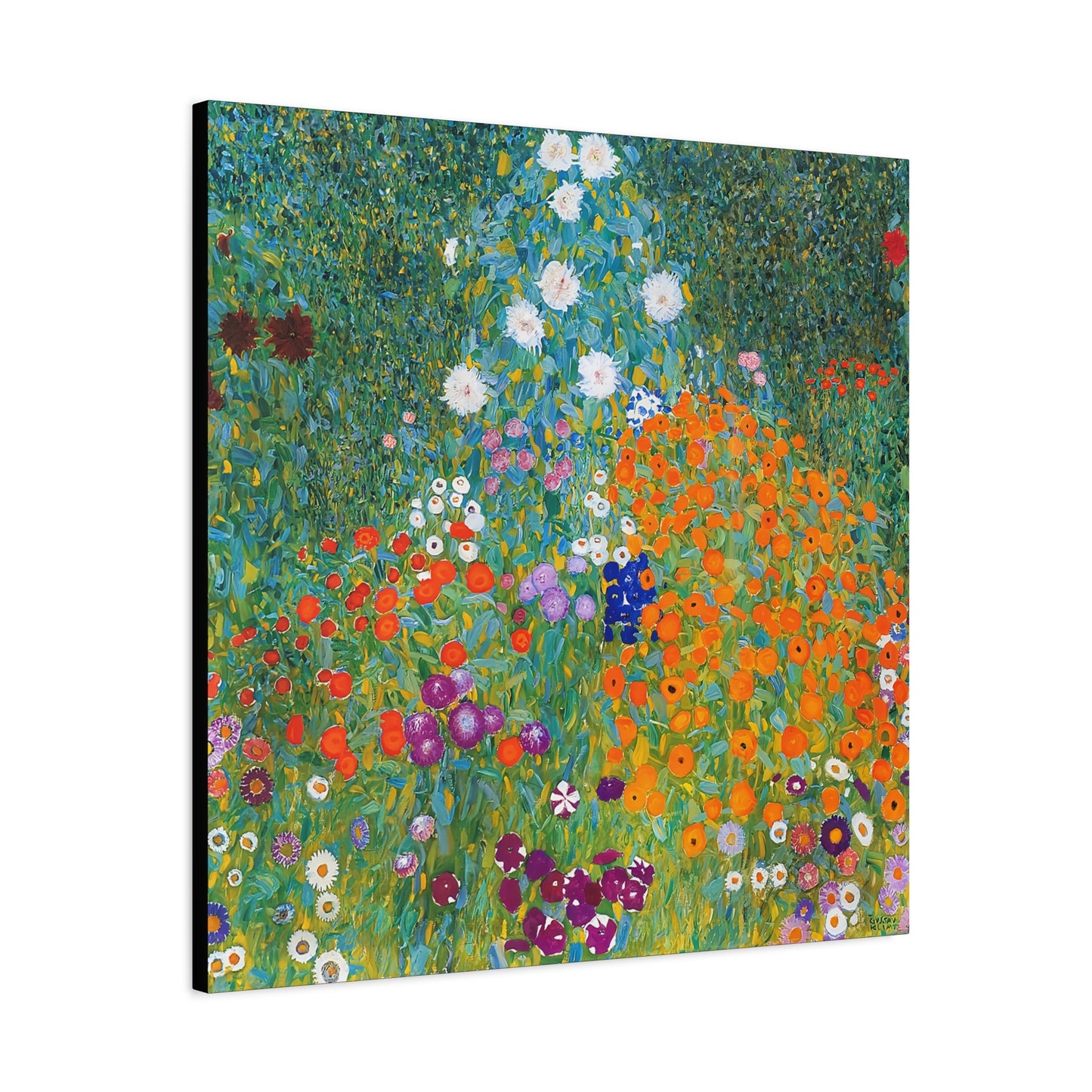 Cottage Garden (1905-1907) by Gustav Klimt / Reproduction Fine Art sur Toile / Flanc Large Epaisseur 3.2 cm - 1.25 inch