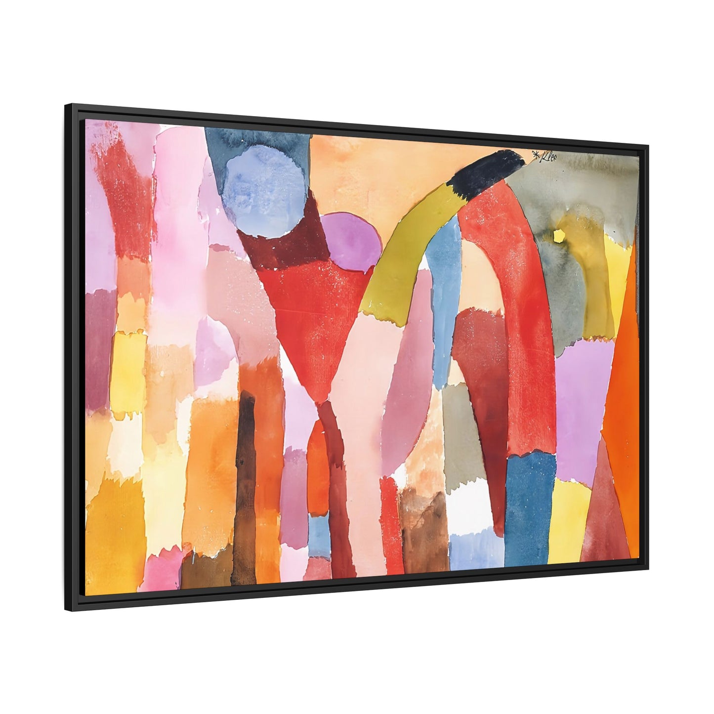 Movement of Vaulted Chambers (1915) by Paul Klee / Toile encadrée sur caisse américaine