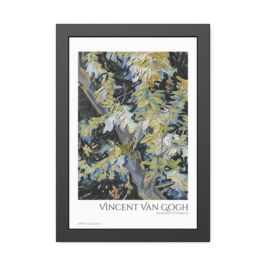 Acacia in Flowers by Vincent Van Gogh / Affiche Encadrée série ART's Collection