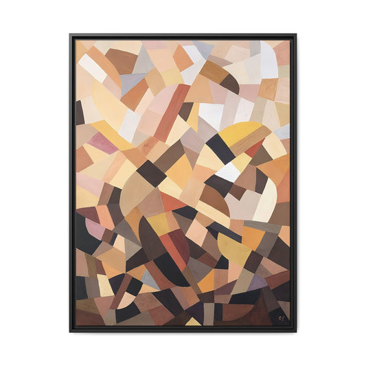 Komposition (1939-1942) by Otto Freundlich / Toile encadrée sur caisse américaine