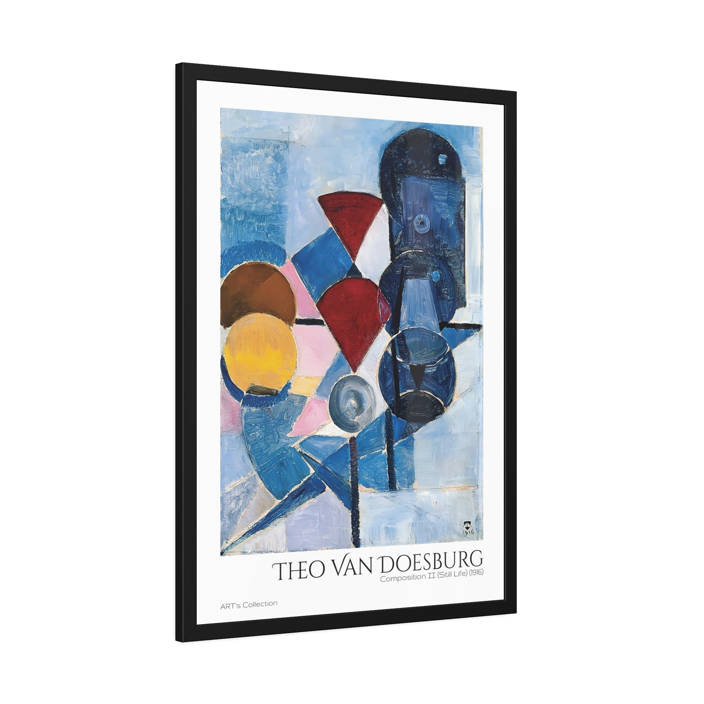 Composition II - Still Life (1916) by Theo Van Doesburg / Affiche Encadrée série ART's Collection