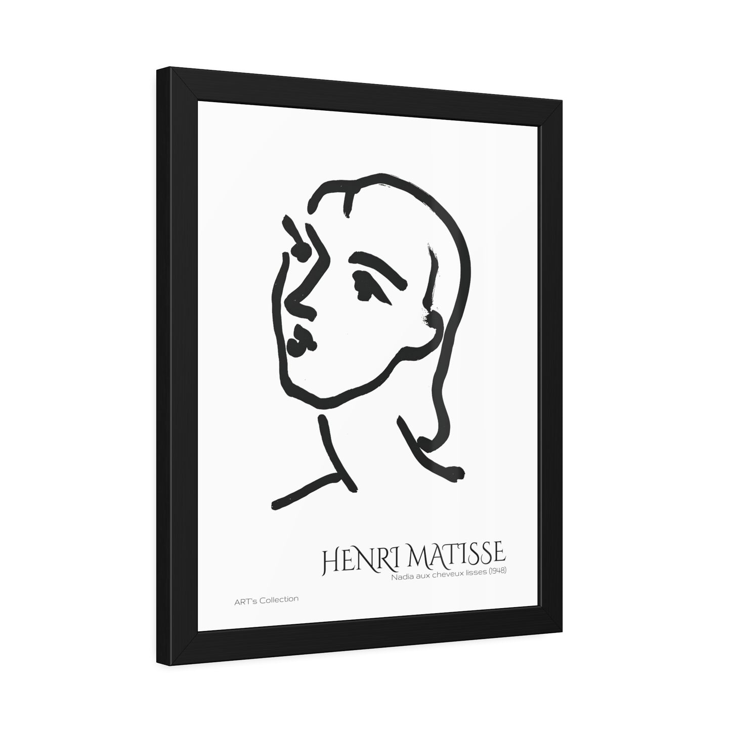Nadia aux cheveux lisses (1948) by Henri Matisse / Affiche Encadrée série ART's Collection