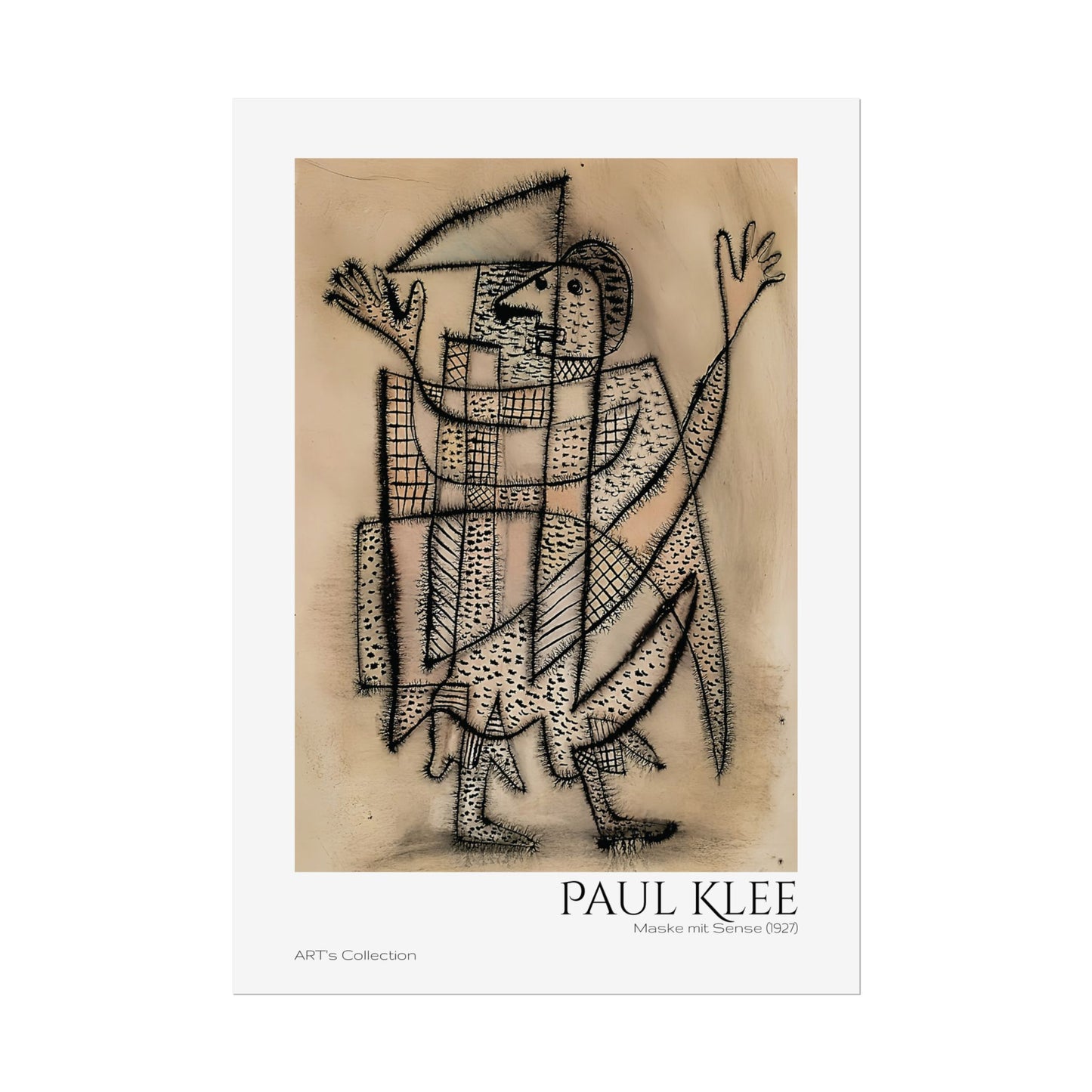 Maske mit Sense (1927) by Paul Klee / Affiche imprimée - Série ART's Collection