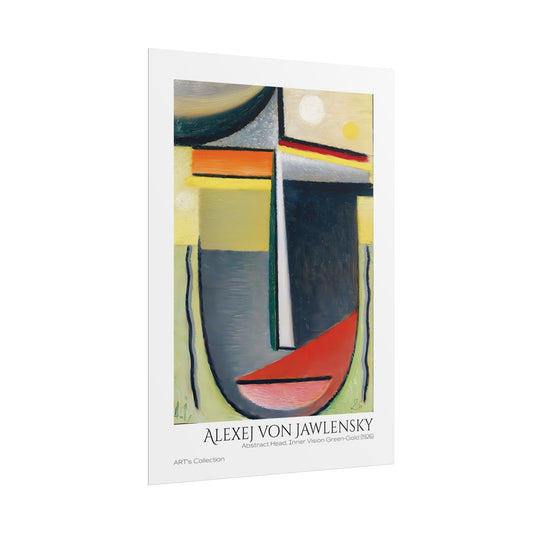 Abstract Head, Inner Vision Green-Gold (1926) by Alexej von Jawlensky / Affiche imprimée - Série ART's Collection