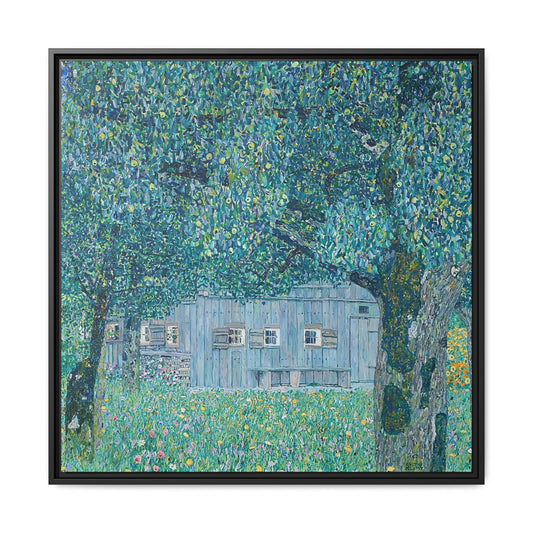 Bauernhaus in Buchberg (Oberösterreichisches Bauernhaus) 1911 by Gustav Klimt / Toile encadrée sur caisse américaine