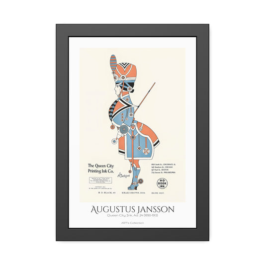 Queen City Ink, Ad. 24 (1890-1913) by Augustus Jansson / Affiche Encadrée série ART's Collection