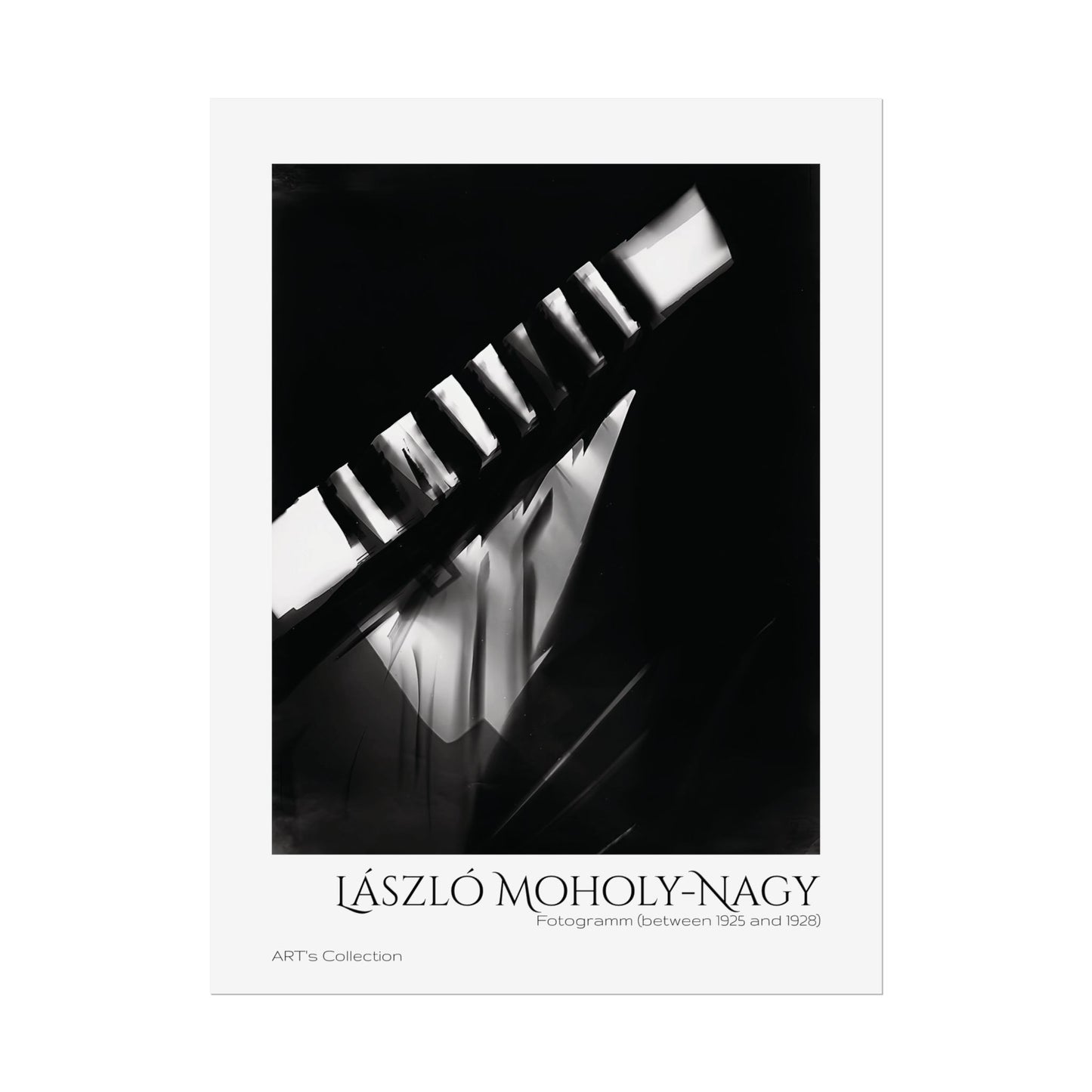 Fotogramm (between 1925 and 1928) by László Moholy-Nagy / Affiche imprimée - Série ART's Collection