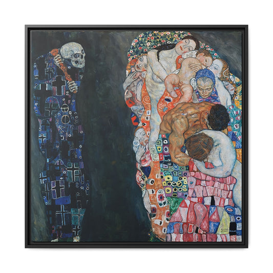 Death and Life (1910-15) by Gustav Klimt / Toile encadrée sur caisse américaine