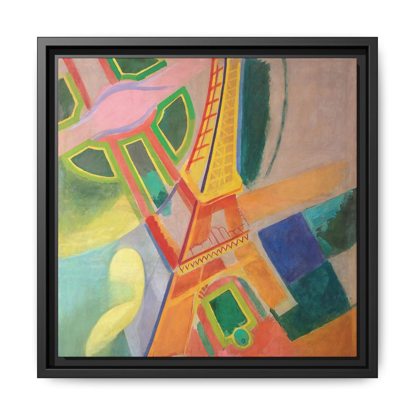 Eiffel Tower (1924) by Robert Delaunay / Toile encadrée sur caisse américaine