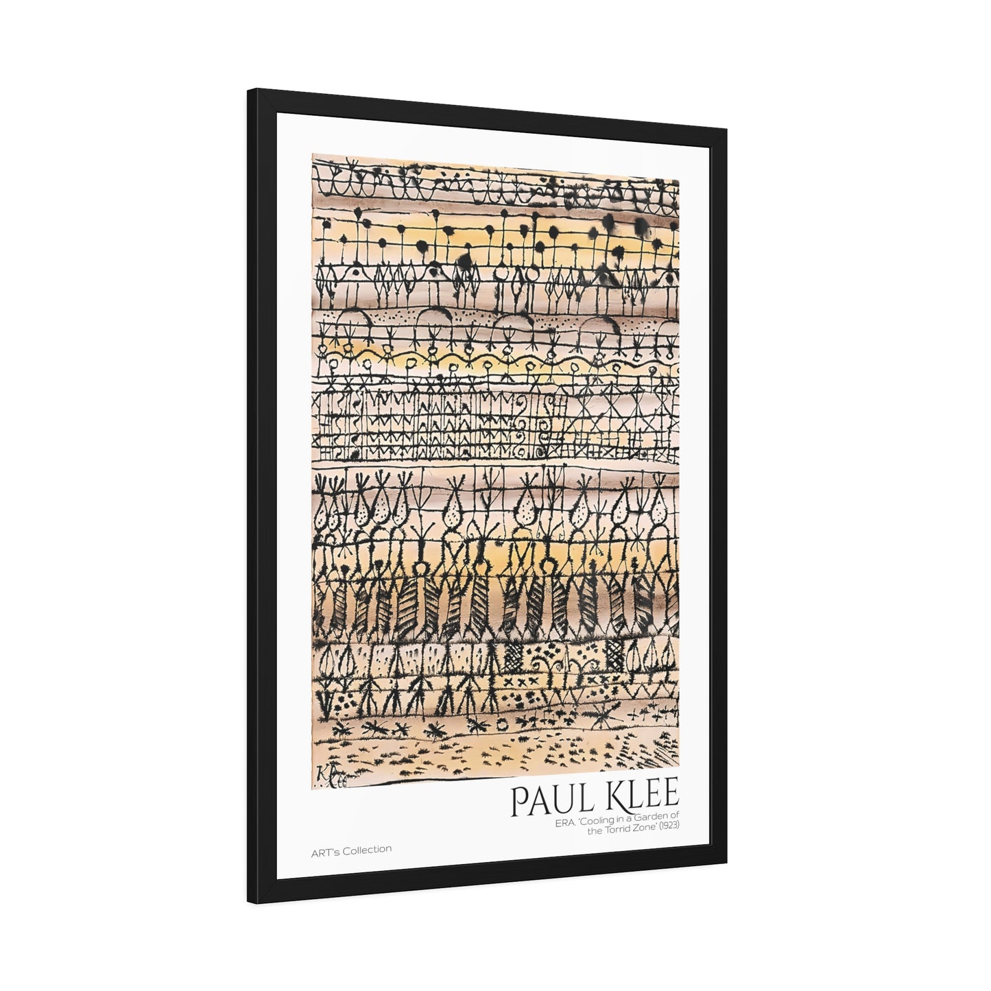 ERA. Cooling in a Garden of the Torrid Zone (1923) by Paul Klee / Affiche Encadrée série ART's Collection