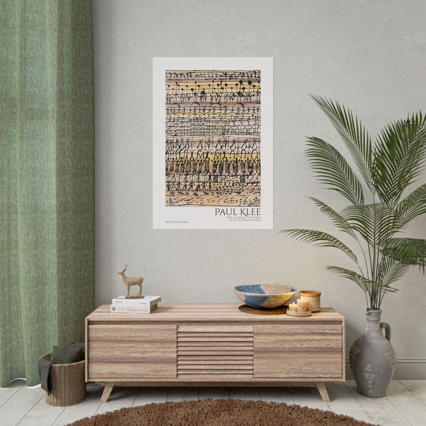 ERA. Cooling in a Garden of the Torrid Zone (1923) by Paul Klee / Affiche imprimée - Série ART's Collection