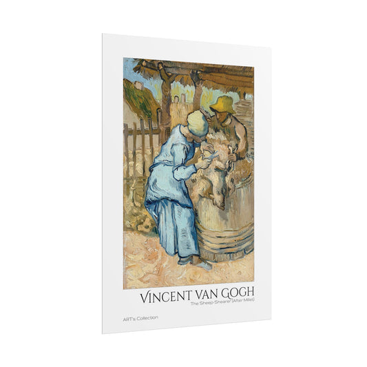 The Sheep-Shearer (After Millet) by Vincent van Gogh / Affiche imprimée - Série ART's Collection