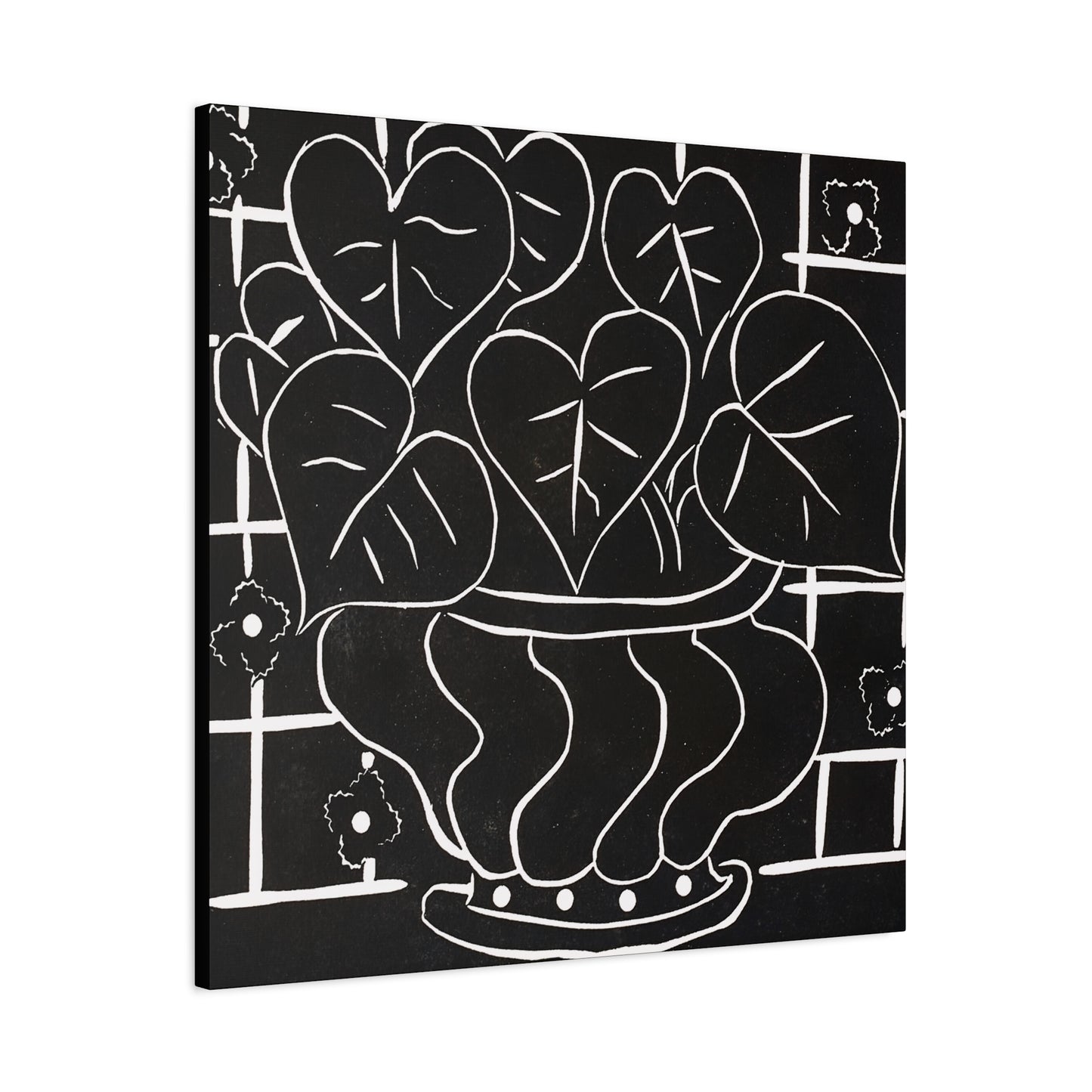 Corbeille de bégonias I (1938) by Henri Matisse / Reproduction Fine Art sur Toile / Large Epaisseur 3.2 cm - 1.25 inch