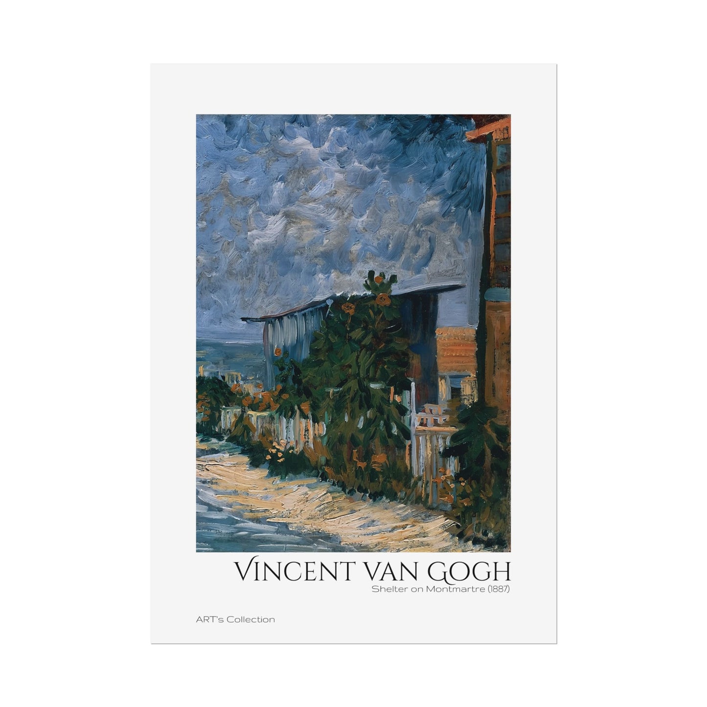 Shelter on Montmartre (1887) by Vincent van Gogh / Affiche imprimée - Série ART's Collection