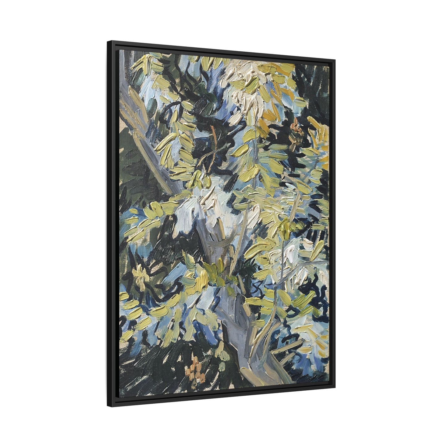 Acacia in Flowers by Vincent van Gogh / Toile encadrée sur caisse américaine