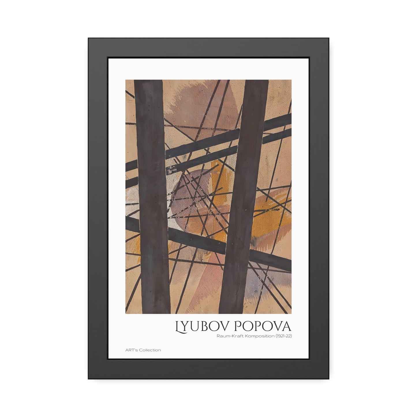 Raum-Kraft Komposition (1921-22) by Lyubov Popova / Affiche Encadrée série ART's Collection