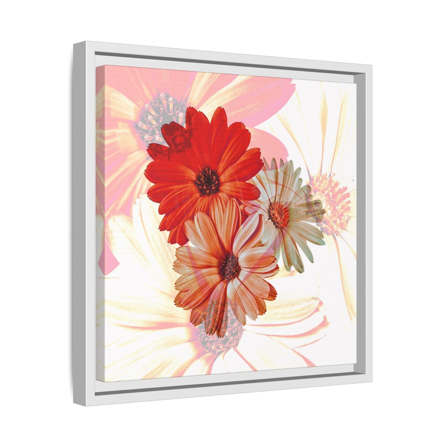 Collection Signature "FLORAL Numéro 18" sur Toile encadrée avec caisse américaine