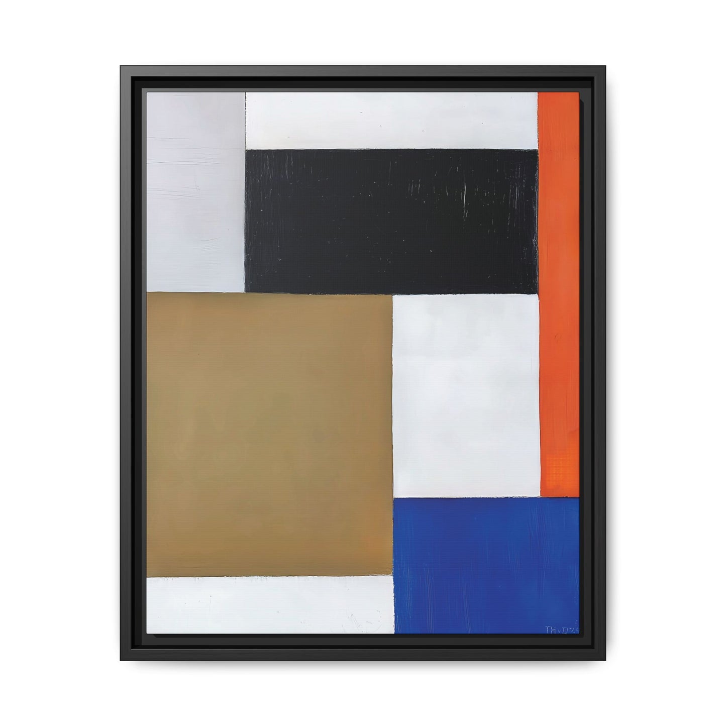 Composition (1923-1924) by Theo van Doesburg / Toile encadrée sur caisse américaine
