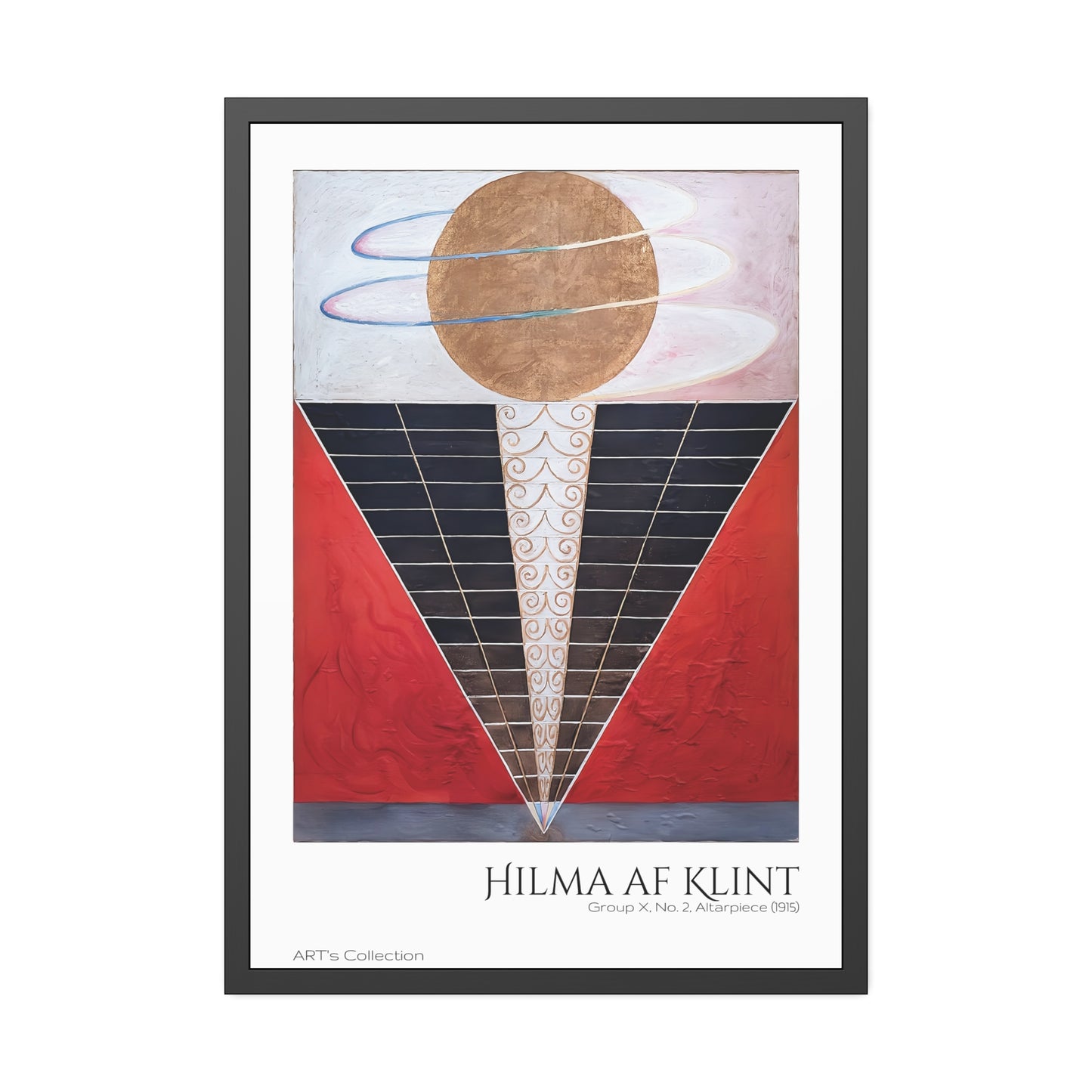 Group X No 2 Altarpiece (1915) by Hilma af Klint / Affiche Encadrée série ART's Collection