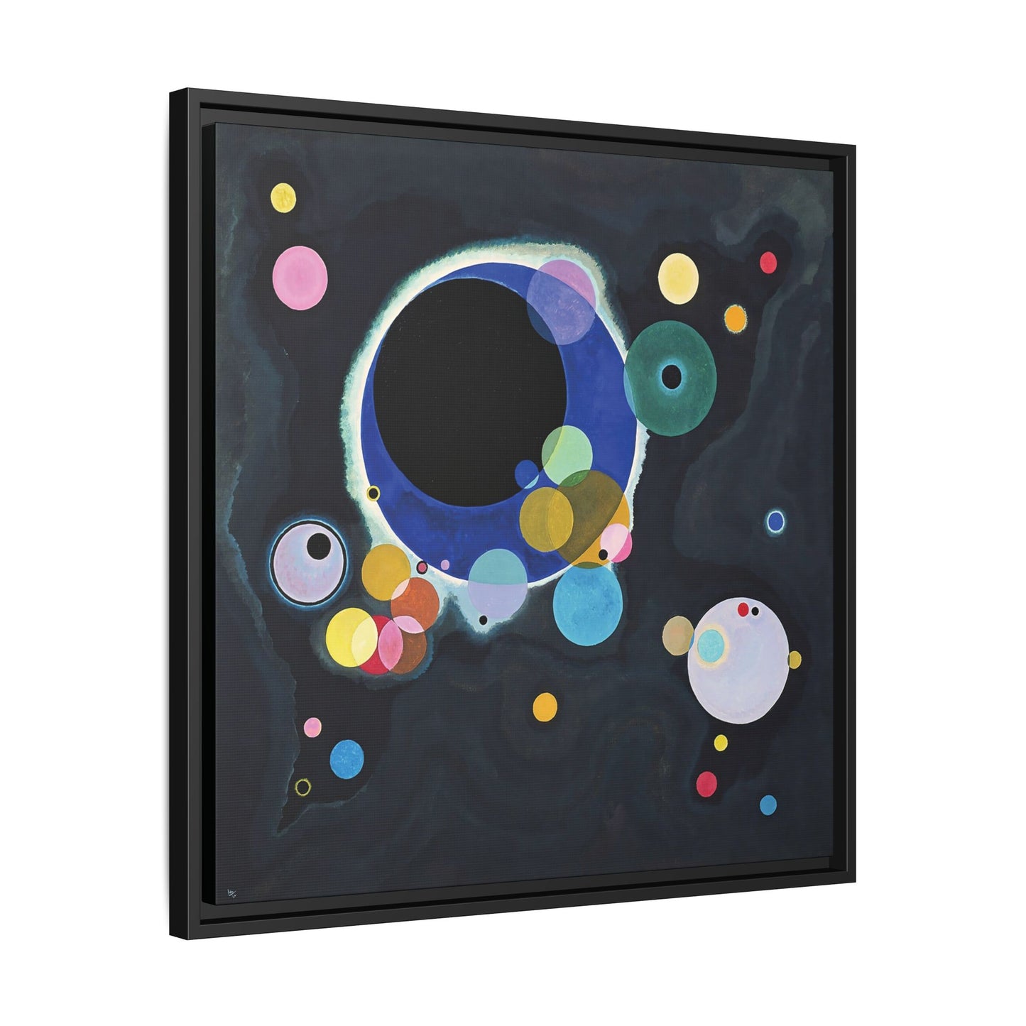 Several Circles (1926) by Wassily Kandinsky / Toile encadrée sur caisse américaine