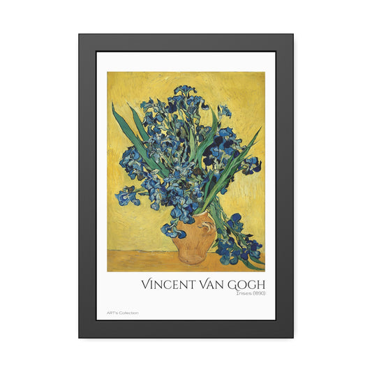 Irises (1890) by Vincent Van Gogh / Affiche Encadrée série ART's Collection