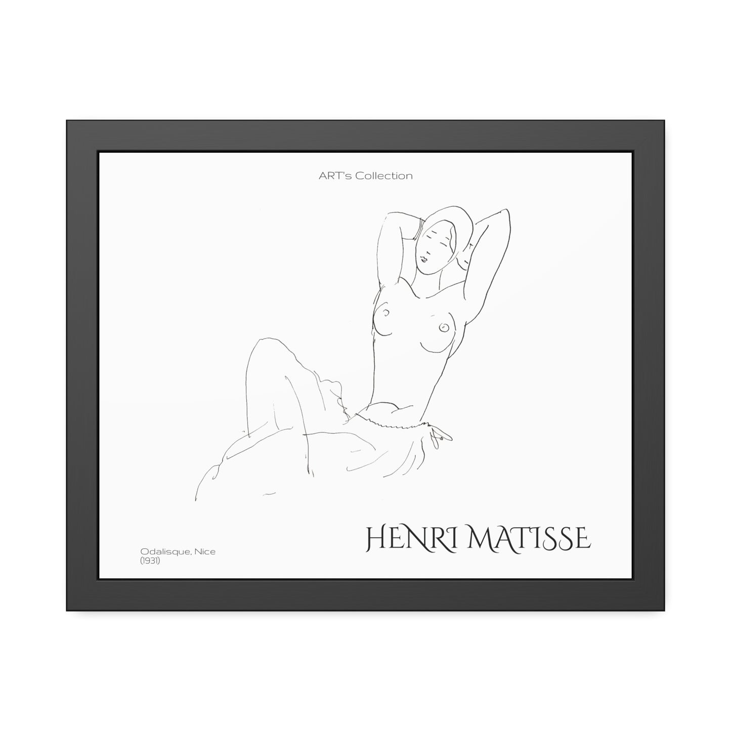 Odalisque, Nice (1931) by Henry Matisse / Affiche Encadrée série ART's Collection
