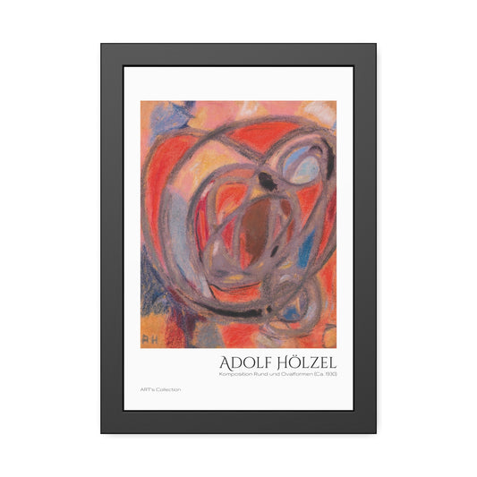 Komposition Rund- und Ovalformen (Ca. 1930) by Adolf Hölzel / Affiche Encadrée série ART's Collection