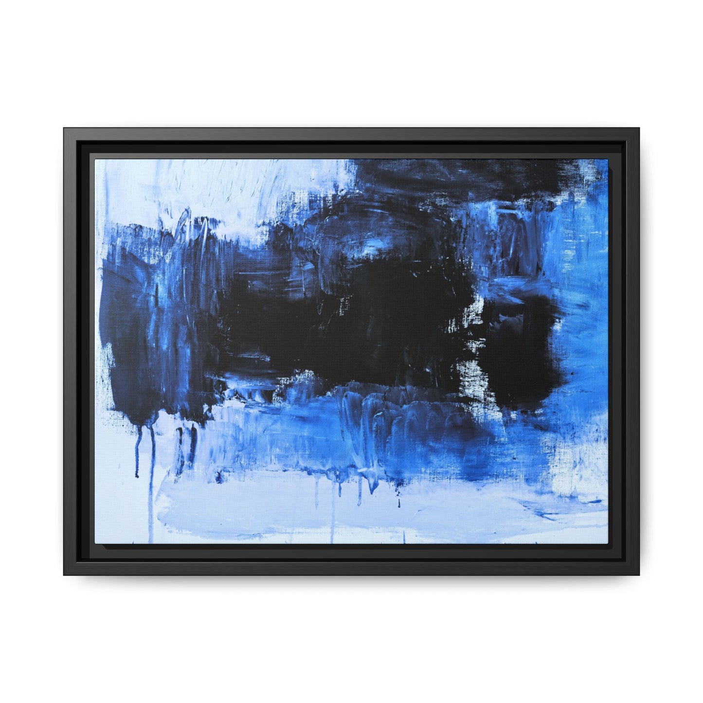 Tableau Beaux Arts Black Ocean "Série Sign Collections" / Toile encadrée sur caisse américaine