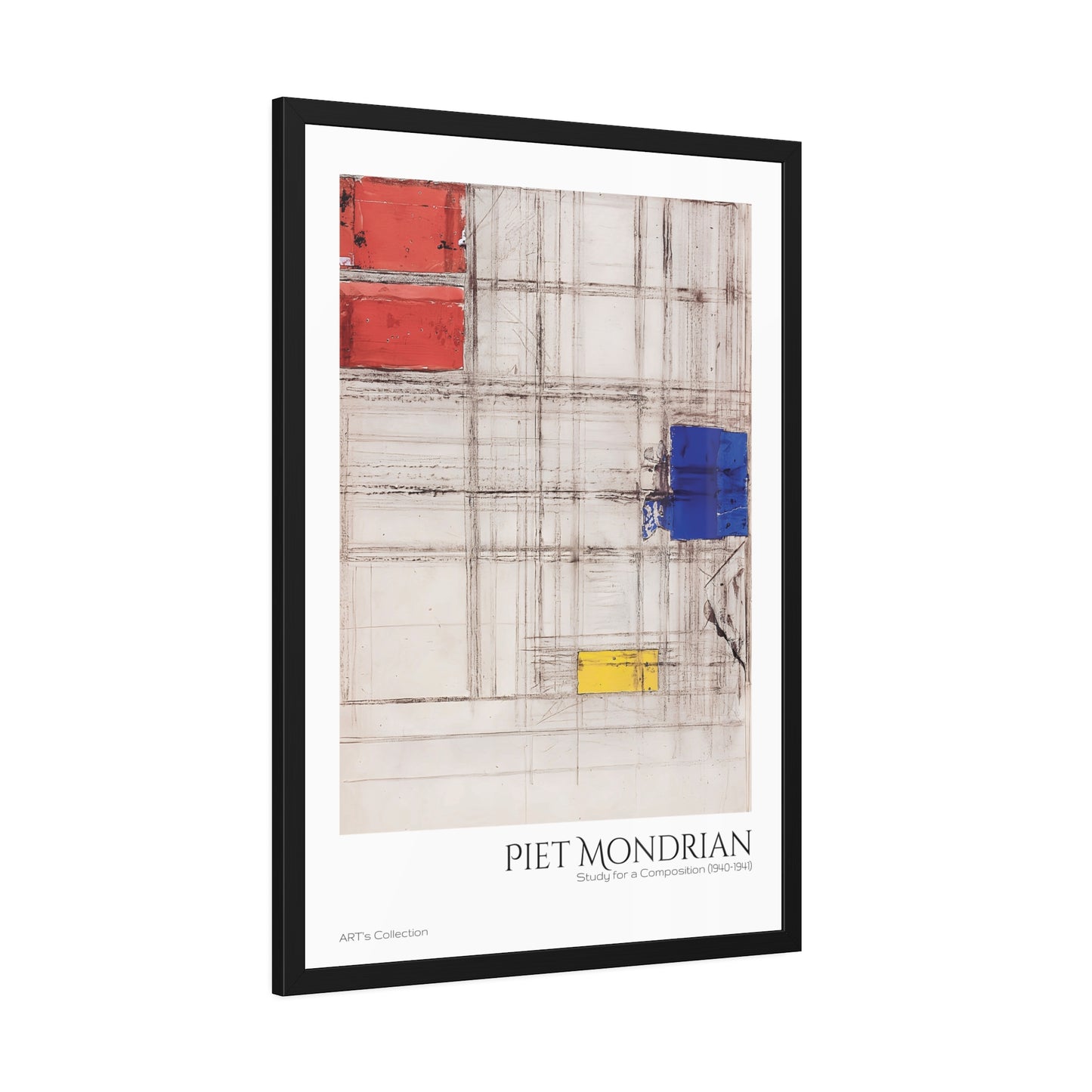 Study for a Composition (1940-1941) by Piet Mondrian / Affiche Encadrée série ART's Collection